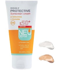 کرم ضدآفتاب فاقد چربی هایلی پروتکتیو SPF50 ( بژ تیره ) 